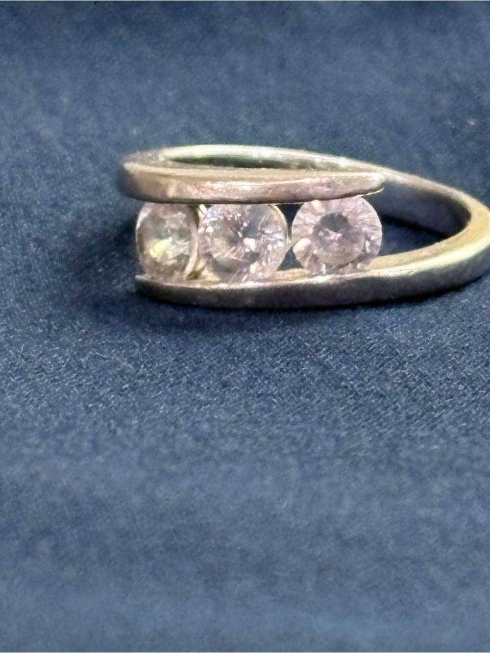 925 Silver 3 Stone Ring